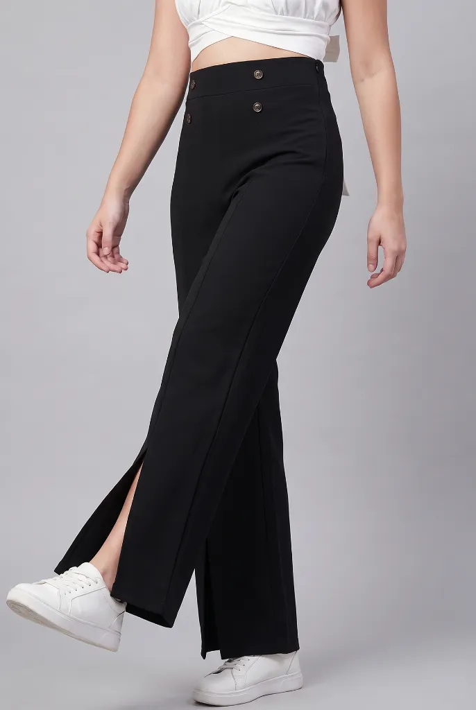 Women Comfort High-Rise Wide Leg Trousers 4.webp