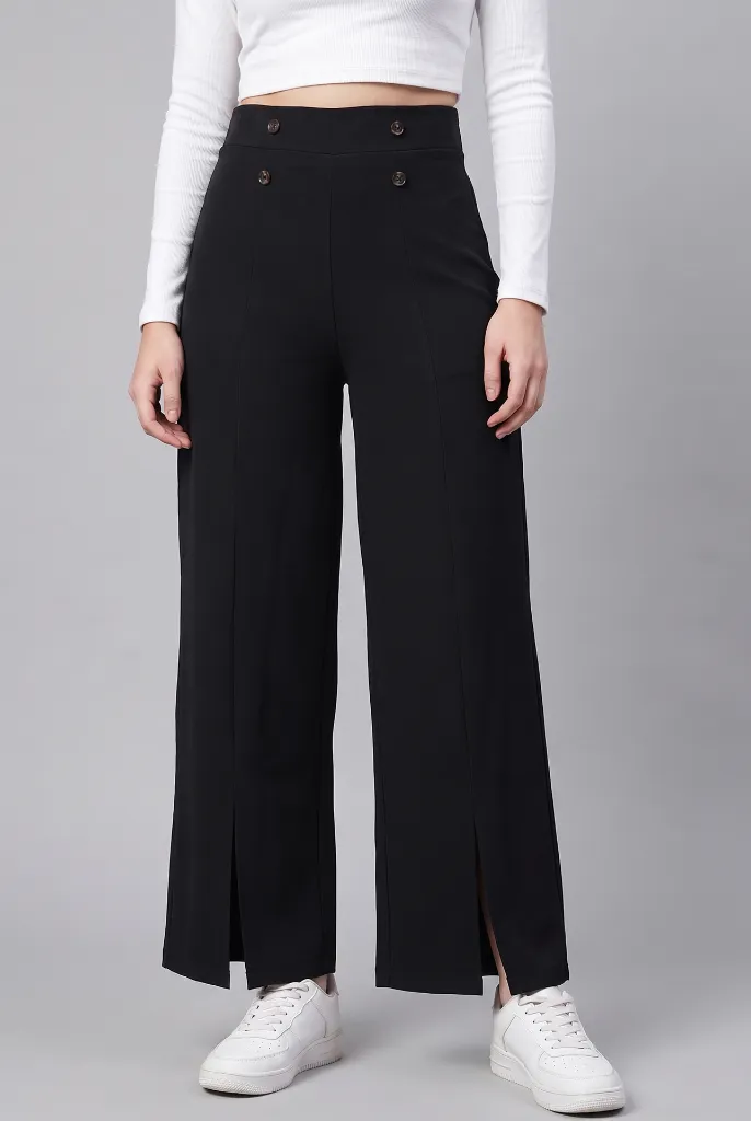 Women Comfort High-Rise Wide Leg Trousers 1.webp