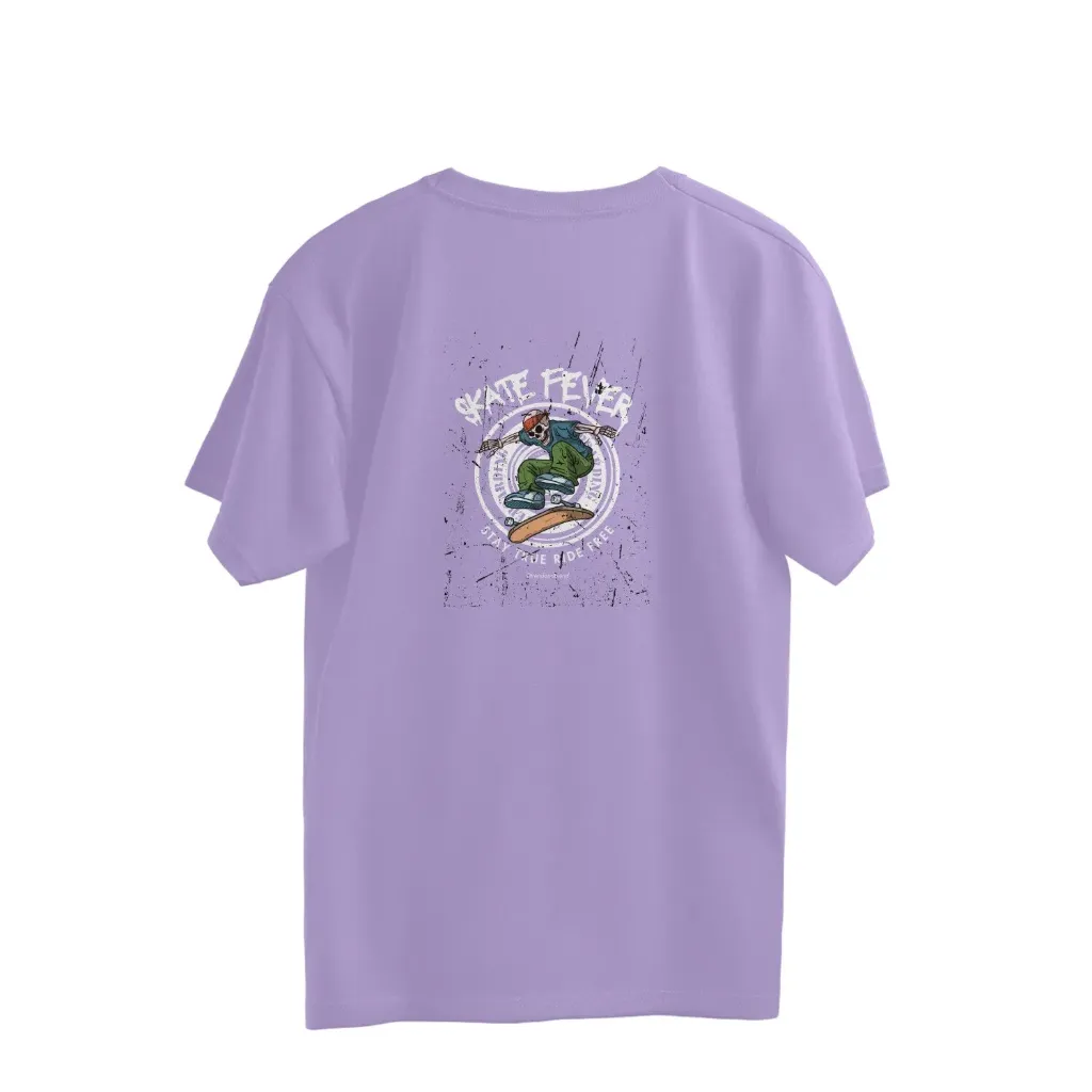 Skate Fever Lavender Unisex Oversized T-Shirt (XS)