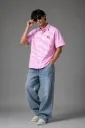 Blush Ghingam Boxy Shirt