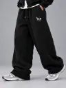 BLACK BAGGY FIT SWEATPANTS
