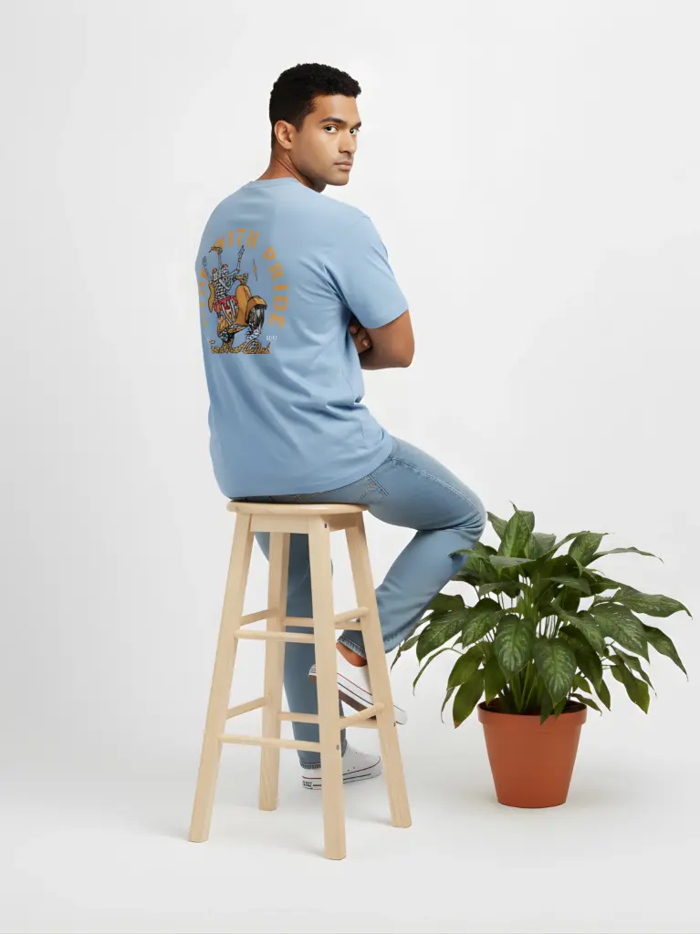 Ride With Pride Unisex Sky Blue T-Shirt