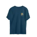Feel The Heat Navy Unisex Oversized T-Shirt