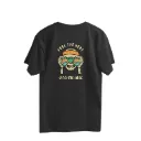 Feel The Heat Black Unisex Oversized t-Shirt