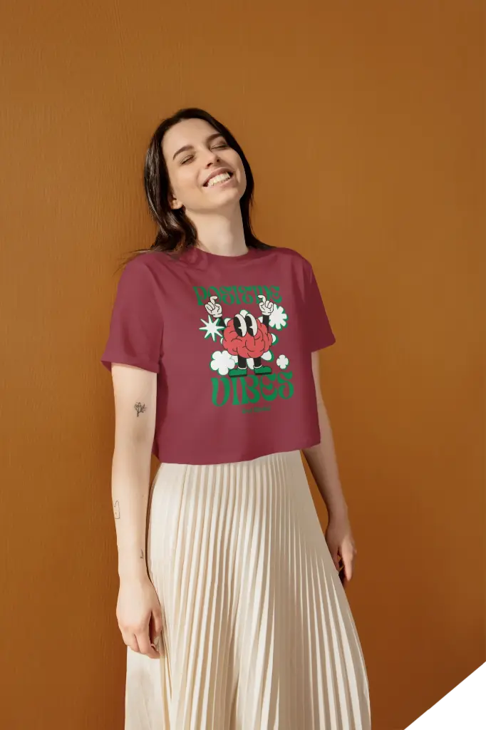 Positive vibe Crop Top