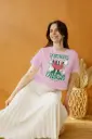 Positive Vibe Pink crop top