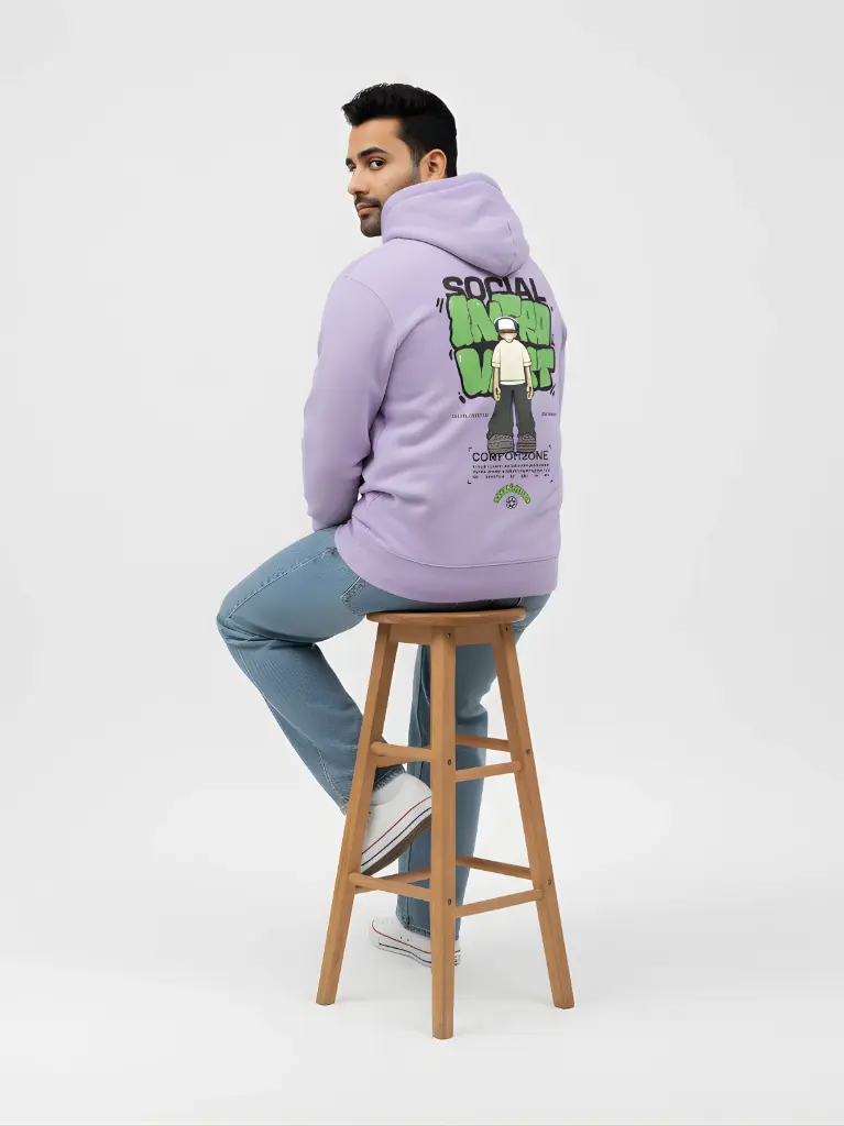 Social Introvert Lavender Hoodies (XS)
