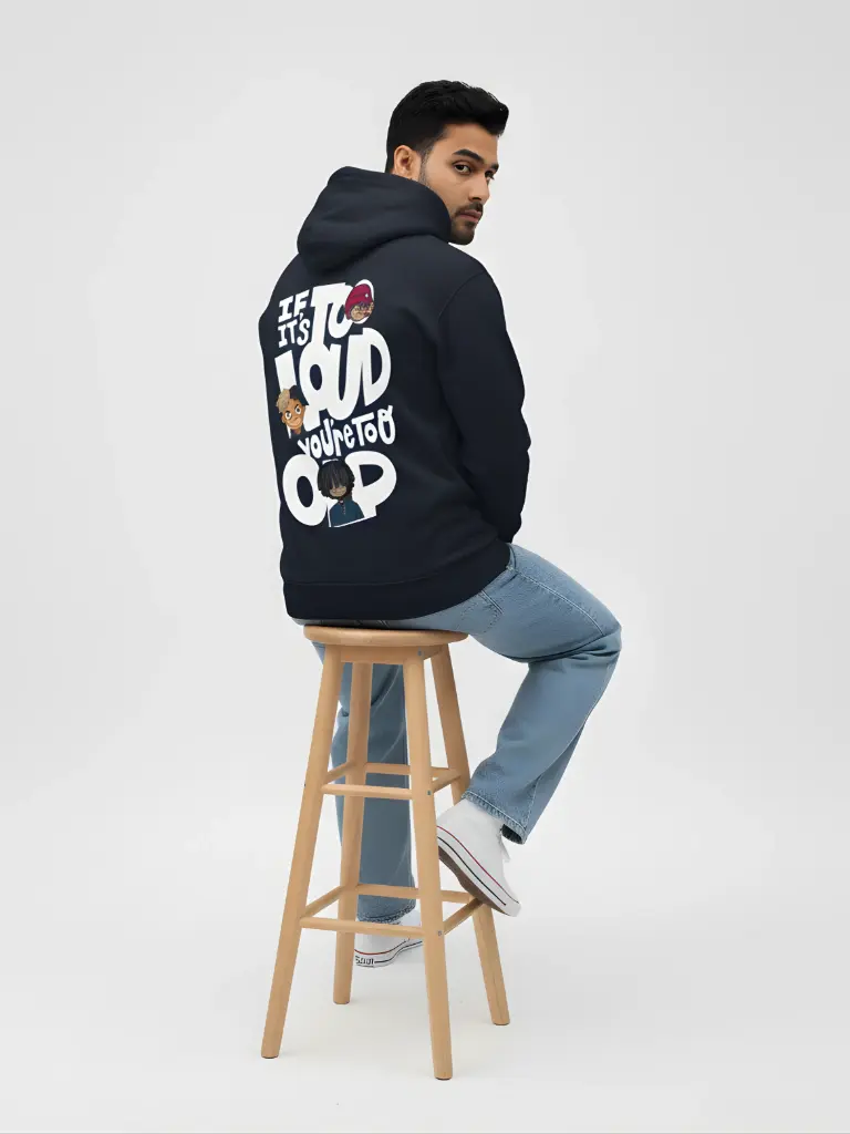 To Loud Navy Hoodies (XS)
