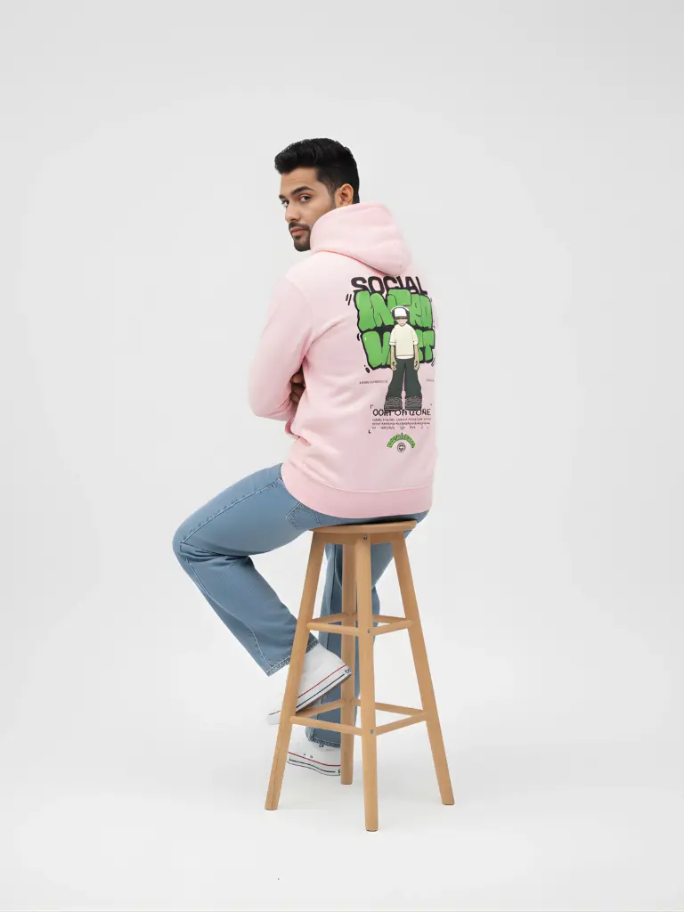 Social Introvert Pink Hoodies (XS)