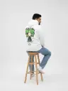 Social Introvert White Hoodies