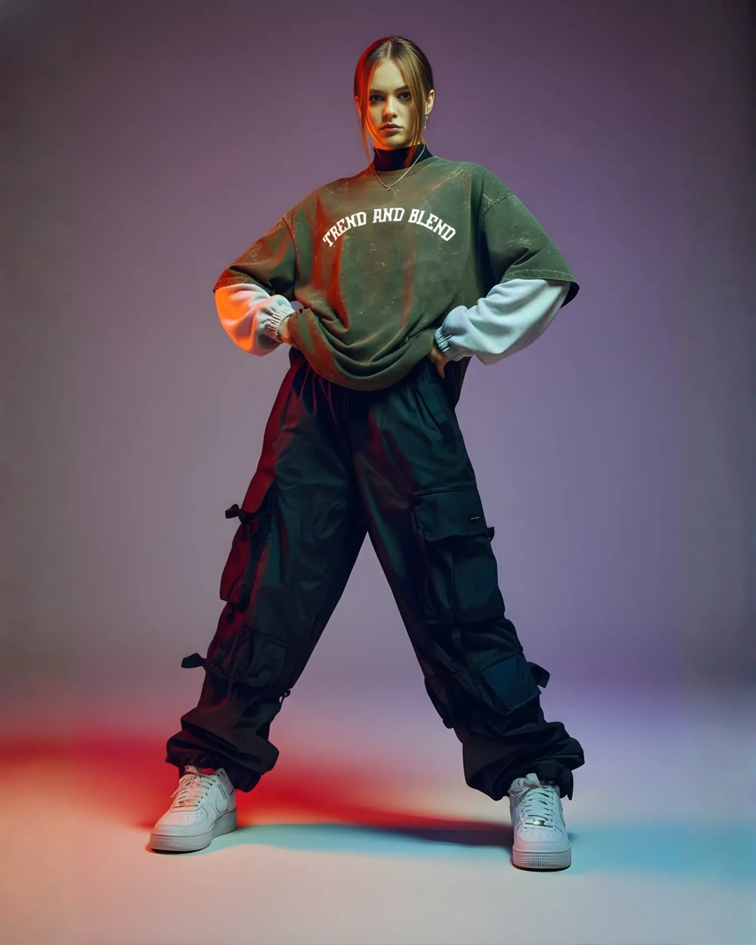 Unisex Acid Wash Tee Olive