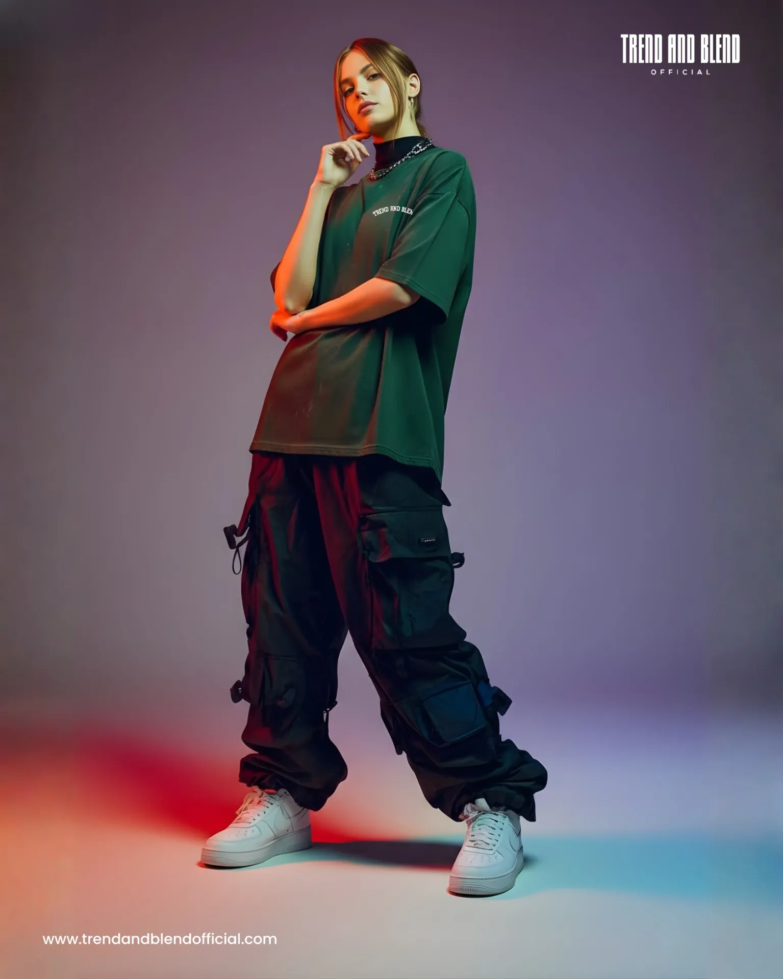 Unisex Acid Wash Tee Bottle Green