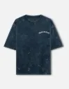 Unisex Acid Wash Tee Navy