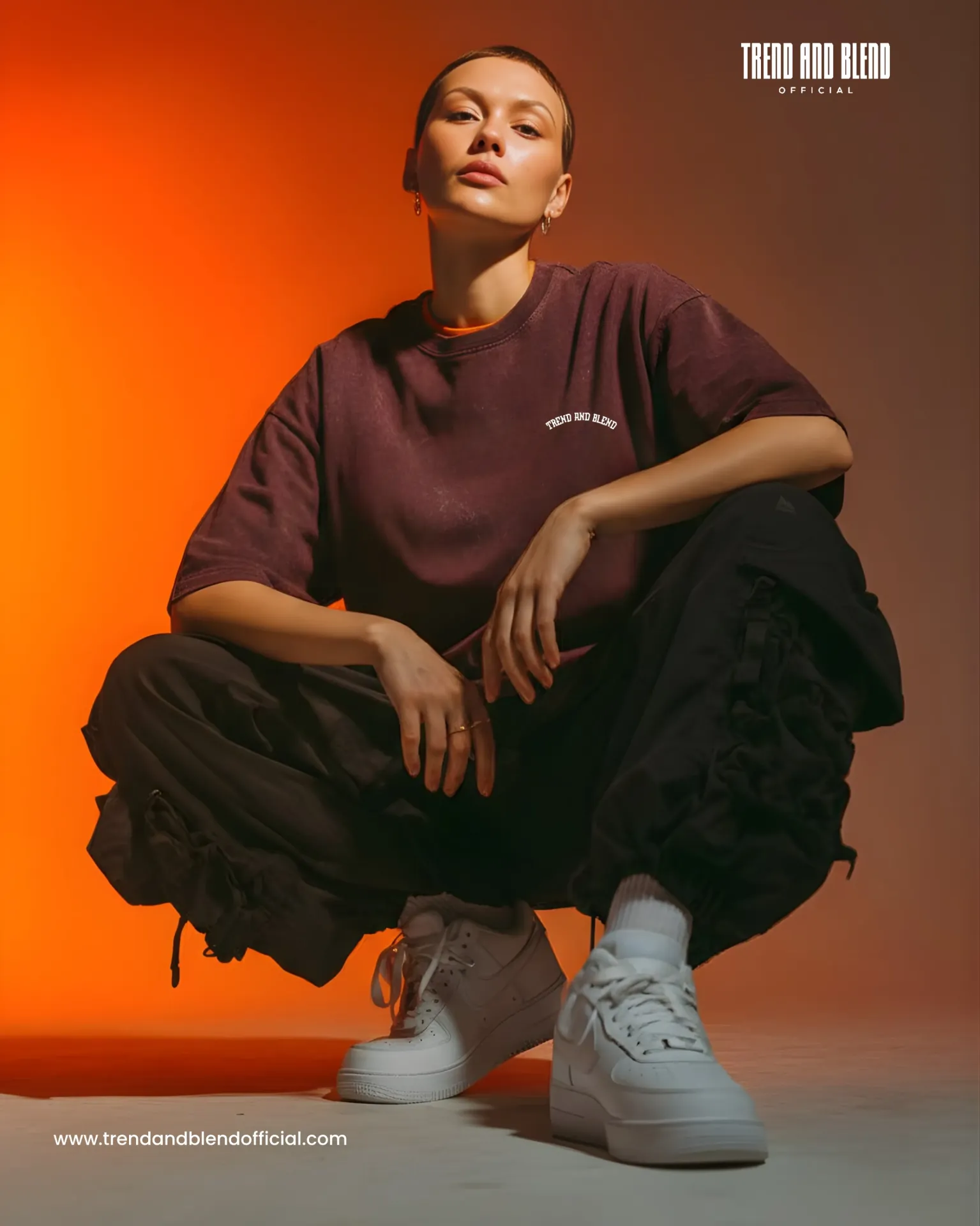 Unisex Acid Wash Tee Maroon (XS)