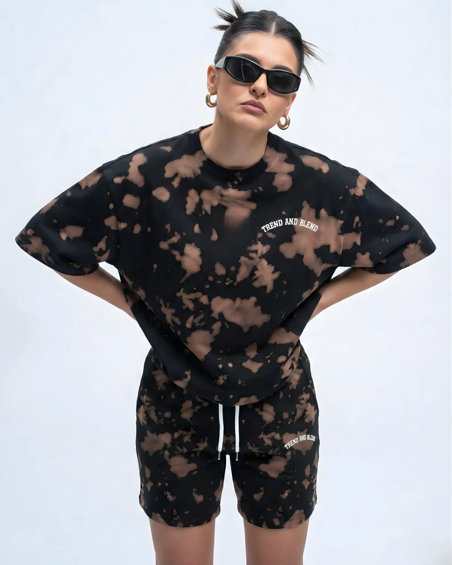 TIE AND DYE BROWN BLACK (XS)