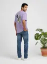 Skatter Unisex Oversized Lavender T-Shirt