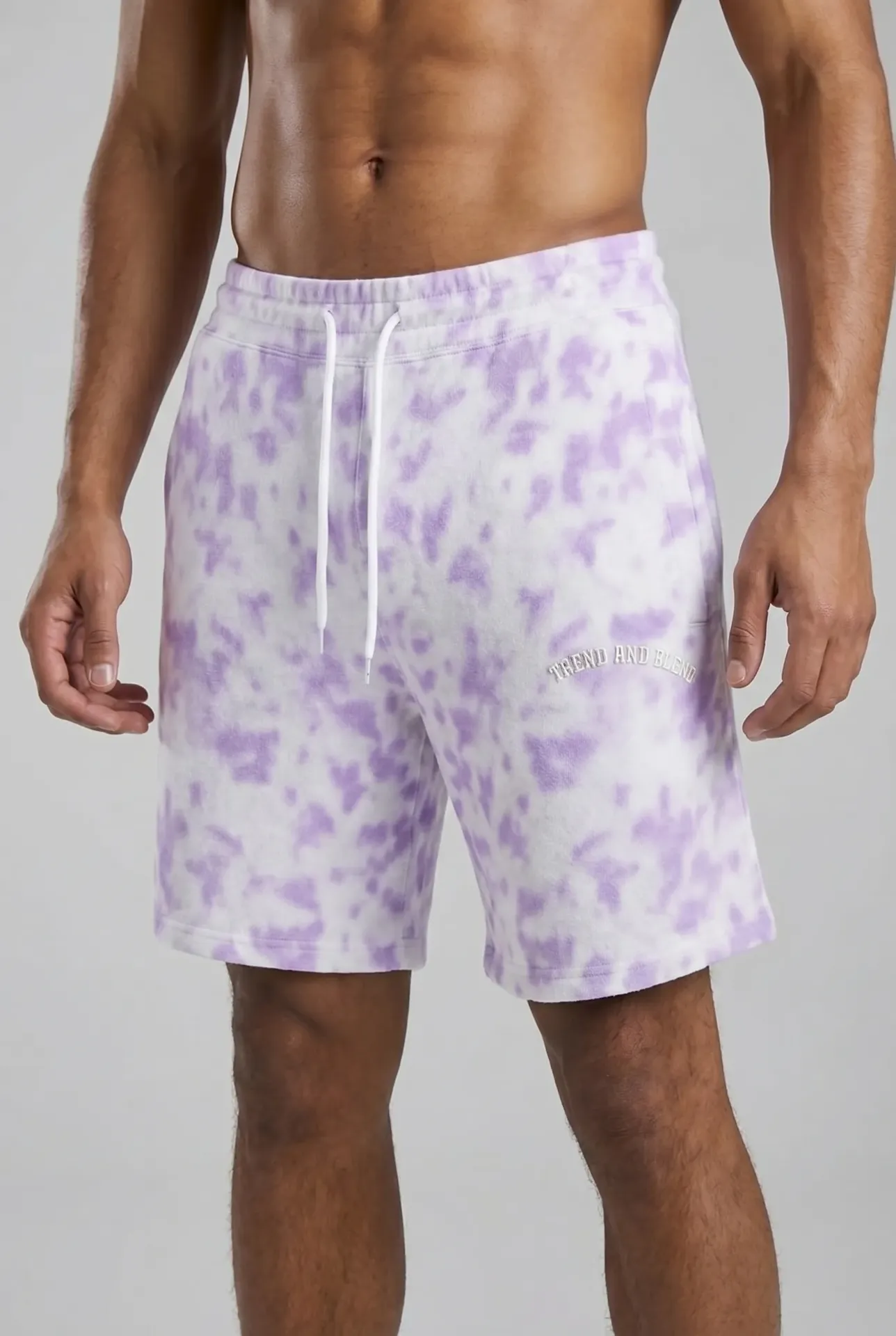 TIE AND DYE SHORTS LAVENDER (M)